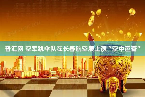 普汇网 空军跳伞队在长春航空展上演“空中芭蕾”